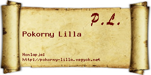 Pokorny Lilla névjegykártya